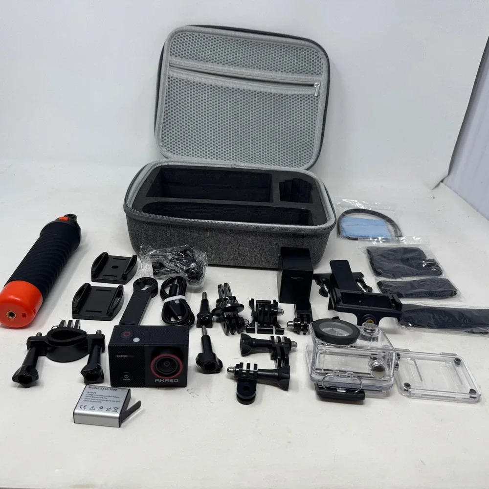 Akaso EK7000 Pro 4K Action Camera Bundle with Waterproof Case and Accessories